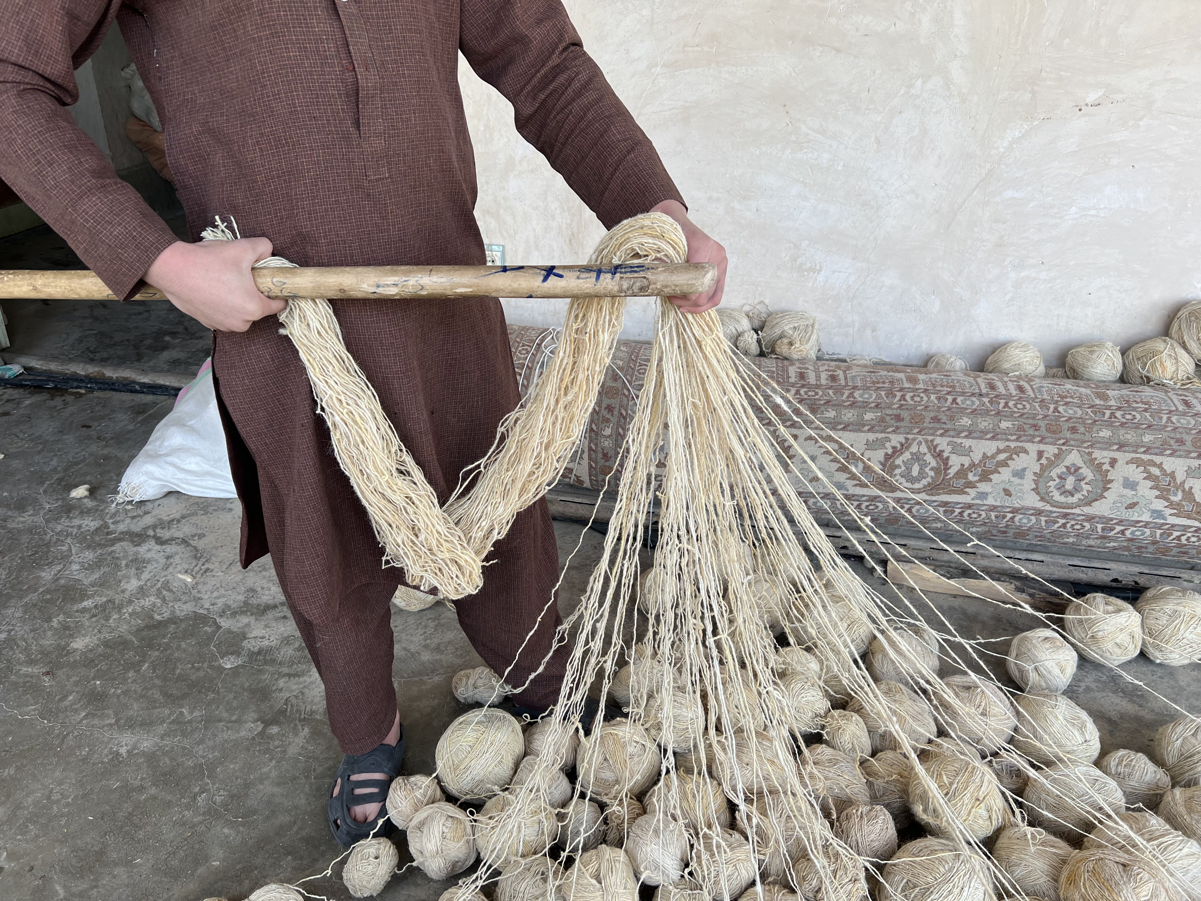 RUG WEAVING PROCESSES Wool Selection